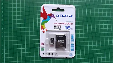 ADATA 16GB microSDHC class 10 UHS-I card unboxing and tests