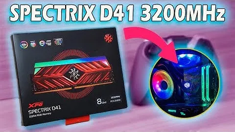 MEMORIAS DDR4 XPG SPECTRIX D41 3200MHZ - UNBOXING E TESTE