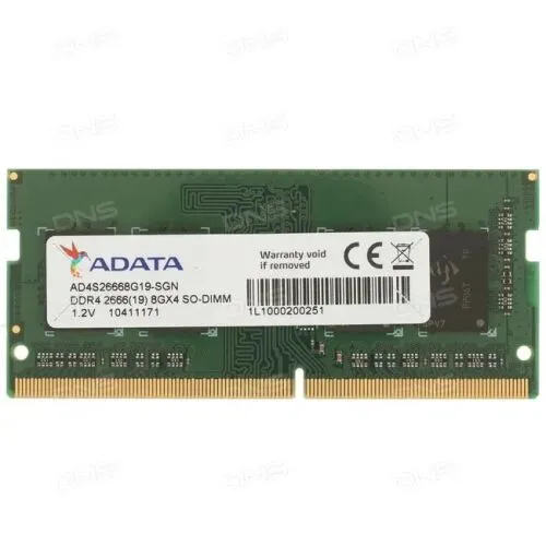 Оперативная память SODIMM ADATA [AD4S26668G19-SGN] 8 ГБ-0