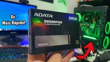 MEU PC FICOU MUITO RÁPIDO! M.2 Adata Swordfish !
