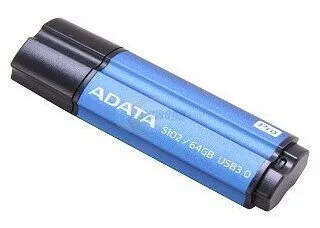 Флешка ADATA S102 Pro 64 ГБ, 1 шт., титаново-синий-4