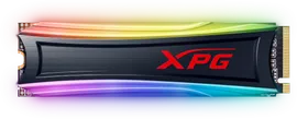 ADATA Твердотельный накопитель ADATA SSD SPECTRIX S40G, 2048GB, M.2(22x80mm), NVMe, PCIe 3.0 x4, 3D TLC, R/W 3500/3000MB/s, IOPs 300 000/240 000, TBW 1280, DWPD 0.34, with RGB Heat Spreader (5 лет)