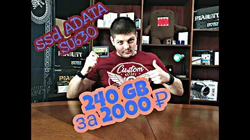 ADATA. Лучший SSD за 2000 рублей с гарантией. (240gb)