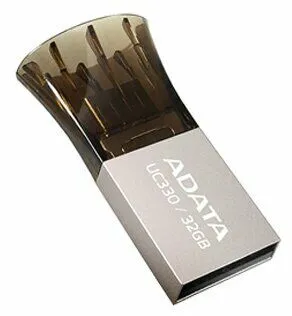 Флешка ADATA UC330 32 ГБ, черный/серебристый-3