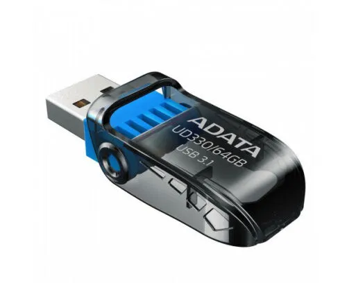 Флеш-накопитель USB 3.1 64GB ADATA UD330, цвет чёрный-0