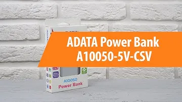 Распаковка ADATA Power Bank A10050-5V-CSV / Unboxing ADATA Power Bank A10050-5V-CSV