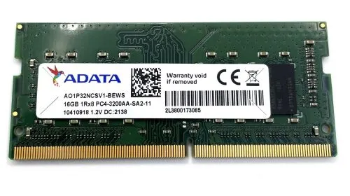 Оперативная память DDR4 16Gb 3200 Mhz ADATA AO1P32NCSV1-BEWS So-Dimm для ноутбука OEM-1