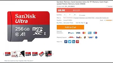 9$ - Карта памяти Sandisk Ultra A1 TF Высокоскоростная мобильная карта памяти 256 ГБ