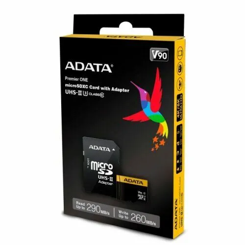 ADATA AUSDX64GUII3CL10-CA1 AUSDX64GUII3CL10-CA1 UHS-II U3 CLASS10, Adapter, 275/155 MB/s, RTL (968684)-2