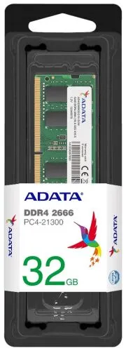 Оперативная память ADATA DDR4 2666 МГц SODIMM CL19 AD4S26668G19-SGN-1