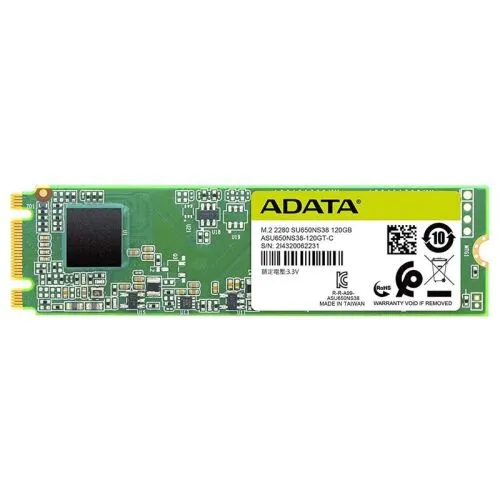 Диск SSD ADATA Ultimate SU650 M.2 2280 120GB SATA III (6Gb/s), ASU650NS38-120GT-C