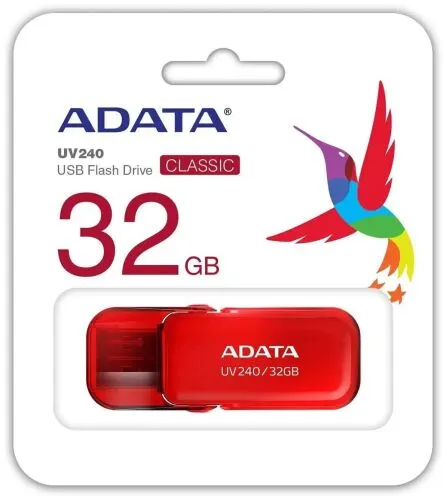 Флешка ADATA UV240 32 ГБ, красный-3