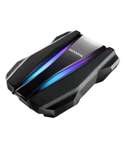 Внешний жесткий диск ADATA Portable 2TB HD770G (Black), USB 3.2 Gen1, IP68, RGB lighting, 139x98x26mm, 270g /3 года/-0