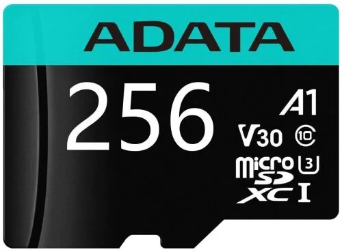Карта памяти 256Gb MicroSD ADATA + SD адаптер (AUSDX256GUI3V30SA2-RA1)-2