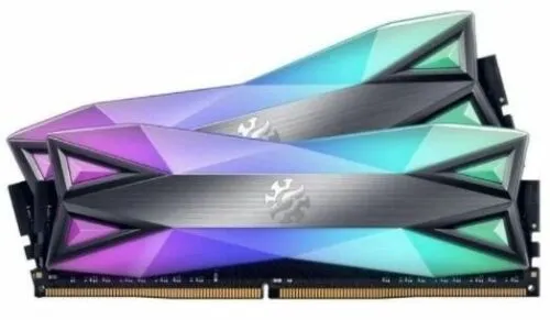 Оперативная память ADATA 16Gb DDR4 UDIMM, XPG SPECTRIX D60, 3600MHz CL18-22-22, 1.35V, RGB + Серый Радиатор