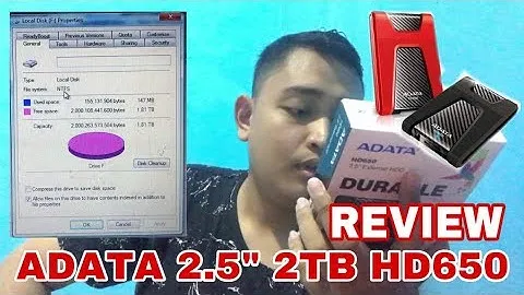 REVIEW HDD ADATA HD650 2.5” 2TB - REAL CAPACITY👏🏻
