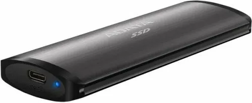 Твердотельный накопитель ADATA 256GB SE760 External SSD USB 3.2 Gen2 Type-C, серый