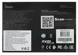 M.2 2280 1TB Adata Swordfish Client SSD Aswordfish-1t-c PCIe Gen3x4 with NVMe, 1800/1400, Iops 180/1