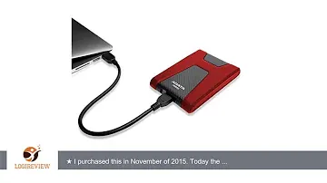 ADATA HD650 1TB Anti-Shock External Hard Drive, Red (AHD650-1TU3-CRD) | Review/Test