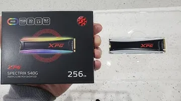 Ssd adata xpg spectrix s40g 256gb rgb ( unboxing, instalação e efeitos rgb )