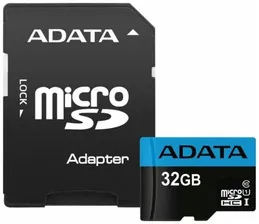 Карта памяти Adata microSDHC Premier Class 10 UHS-I U1 (30/10MB/s) 32GB + ADP