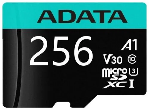 Карта памяти 256Gb MicroSD ADATA + SD адаптер (AUSDX256GUI3V30SA2-RA1)-4