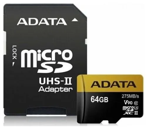 Карта памяти ADATA Premier ONE MicroSDXC 64 Гб (AUSDX64GUII3CL10-CA1)