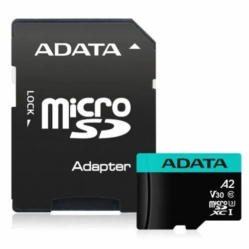ADATA AUSDX64GUI3V30SA2-RA1 AUSDX64GUI3V30SA2-RA1 UHS-I U3 Class 10/V30S/A2, Adapter, 100/80 MB/s, RTL (771328)-1