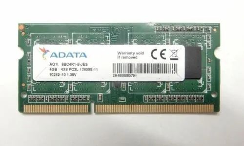 Оперативная память ADATA SODIMM DDR3L AO1L16BC4R1-BUES 4Гб 1600MHz 1x4 ГБ (AO1L16BC4R1-BUES)