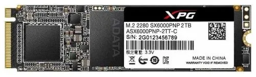 Внутренний Накопитель Ssd A-Data Sx6000 Pro 2tb ADATA арт. ASX6000PNP-2TT-C