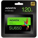 Твердотельный накопитель ADATA SSD, 2.5", 120GB, SATA-III, чтение: 520 Мб/с, запись: 320 Мб/с, TLC (ASU650SS-120GT-R)