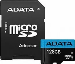 Карта памяти MICROSDXC Adata, 128GB, AUSDX128GUICL10A1-RA1
