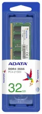 Оперативная память ADATA DDR4 32GB 2666Mhz AD4S266632G19-SGN