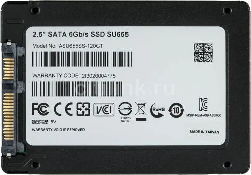 120 ГБ Внутренний SSD диск ADATA Ultimate SU655 (ASU655SS-120GT-C) (ASU655SS-120GT-C)