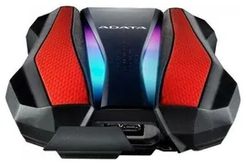 Внешний жёсткий диск 1Tb ADATA HD770G Red, RGB , RTL (AHD770G-1TU32G1-CRD)