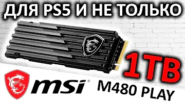 Для PS5 и не только - SSD MSI Spatium M480 Play 1TB (S78-440L680-P83)