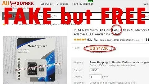 Осторожно подделка: карта памяти microSD 64Gb из Китая. Fake(64G) but Free(8G)