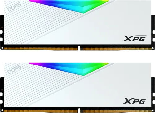 Модуль памяти 32Gb (2 x16GB) ADATA XPG Lancer RGB (AX5U5600C3616G-DCLARWH), DDR5, UDIMM, 5600 MHz CL36-36-36, 1.25V, RGB + Белый Радиатор