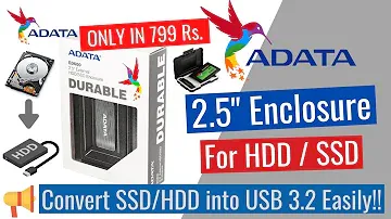 2.5 Inch Case For HDD/SSD _ Adata ED600 USB 3.2 !! HDD/SSD Enclosure