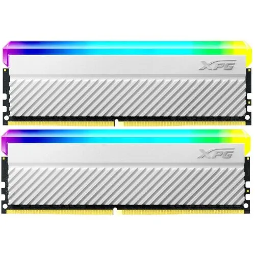 Модуль памяти DIMM 16Gb 2х8Gb DDR4 PC28800 3600MHz ADATA XPG Spectrix D45G RGB White (AX4U36008G18I-DCWHD45G)-0