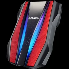 Внешний жесткий диск ADATA Portable 2TB HD770G (Red), USB 3.2 Gen1, IP68, RGB lighting, 139x98x26mm, 270g /3 года/