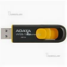 Накопитель ADATA 16GB DashDrive UV128 черный/желтый USB 3.1 Flash Drive (AUV128-16G-RBY)