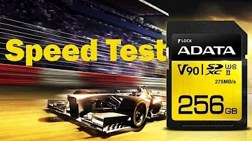 ADATA Premier ONE SDXC UHS II U3 Class10 V90 Card Speed Test
