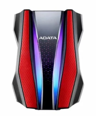 Adata 1Tb Hd770G Red, Rgb , Rtl (Ahd770G-1Tu32G1-Crd), внешний жесткий диск, красный-0