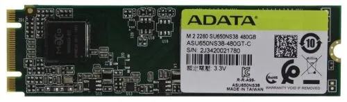 Твердотельный накопитель ADATA Ultimate SU650 480 ГБ M.2 ASU650NS38-480GT-C-1