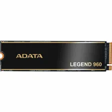 ADATA Твердотельный накопитель ADATA SSD LEGEND 960, 2TB, M.2(22x80mm), NVMe 1.4, PCIe 4.0 x4, 3D NAND, R/W 7400/6800MB/s, IOPs 750 000/630 000, TBW 1560, DWPD 0.43, with t Heat Sink (5 лет)