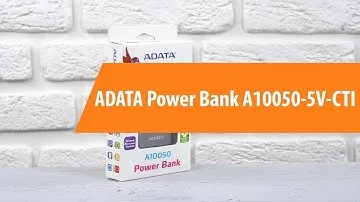 Распаковка ADATA Power Bank A10050-5V-CTI / Unboxing ADATA Power Bank A10050-5V-CTI