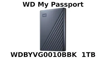 Внешний жёсткий диск Western Digital My Passport 1TB WDBYVG0010BBK