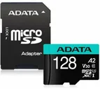 Карта памяти ADATA 128Gb MicroSD Premier Pro + SD адаптер (AUSDX128GUI3V30SA2-RA1)