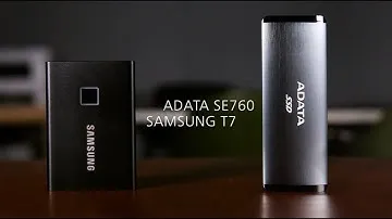 삼성 T7 vs ADATA SE760 비교